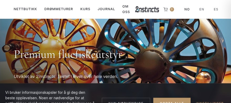Forsiden på 2instincts.no