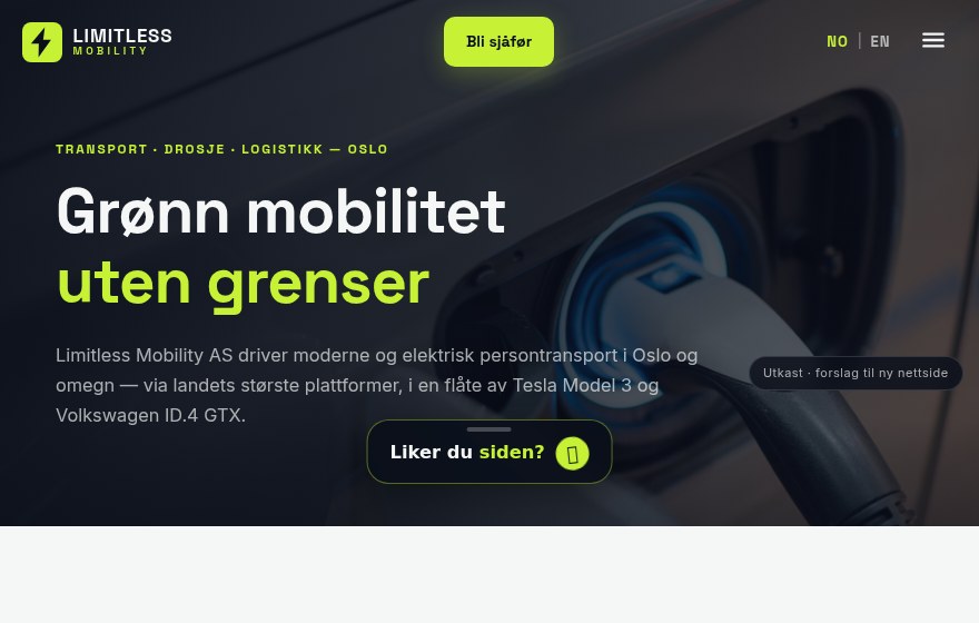 Forsiden på utkastet til Limitless Mobility